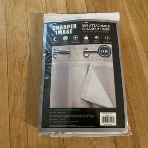 NWT Black Out Liner Sharper Image One Attachable Privacy Light Blocking Curtain